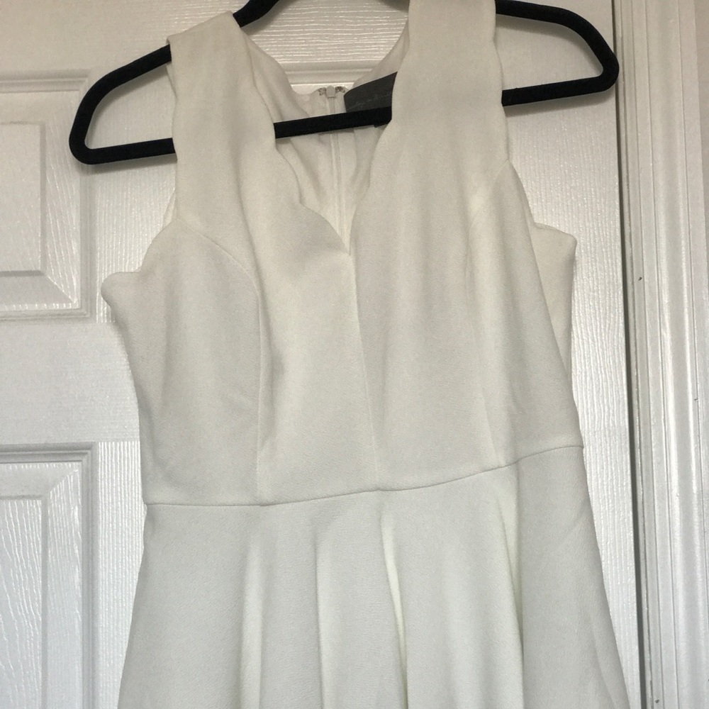 Anthropology white peplum top